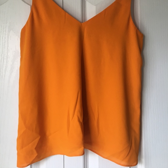 TOPSHOP PETITE Orange Camisole Top - Size US 4 - Picture 7 of 7